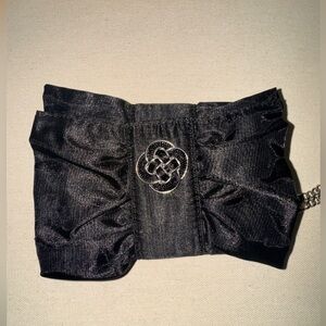 White House Black Market Black Bow Wristlet, Rare Find